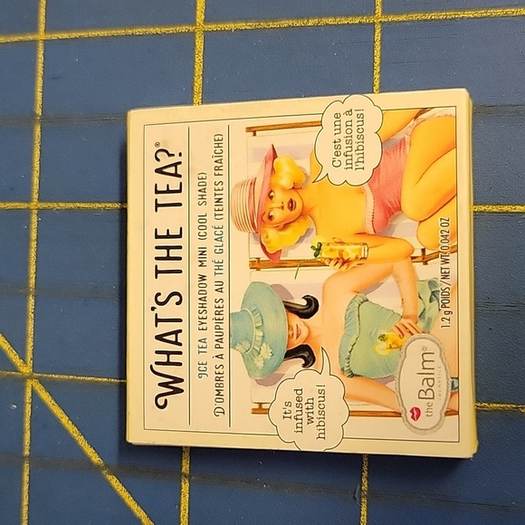 theBalm What's the Tea? Eyeshadow - The Buzz Blue NIP - Picture 2 of 3